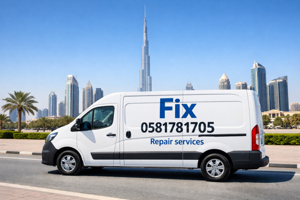 fix service van dubai تصليح ثلاجات في دبي